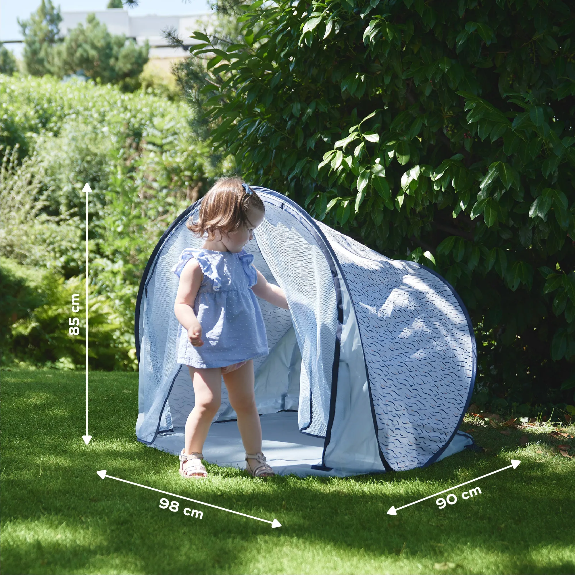 Babymoov Anti-UV Tent 50  UPF Protection Blue Waves