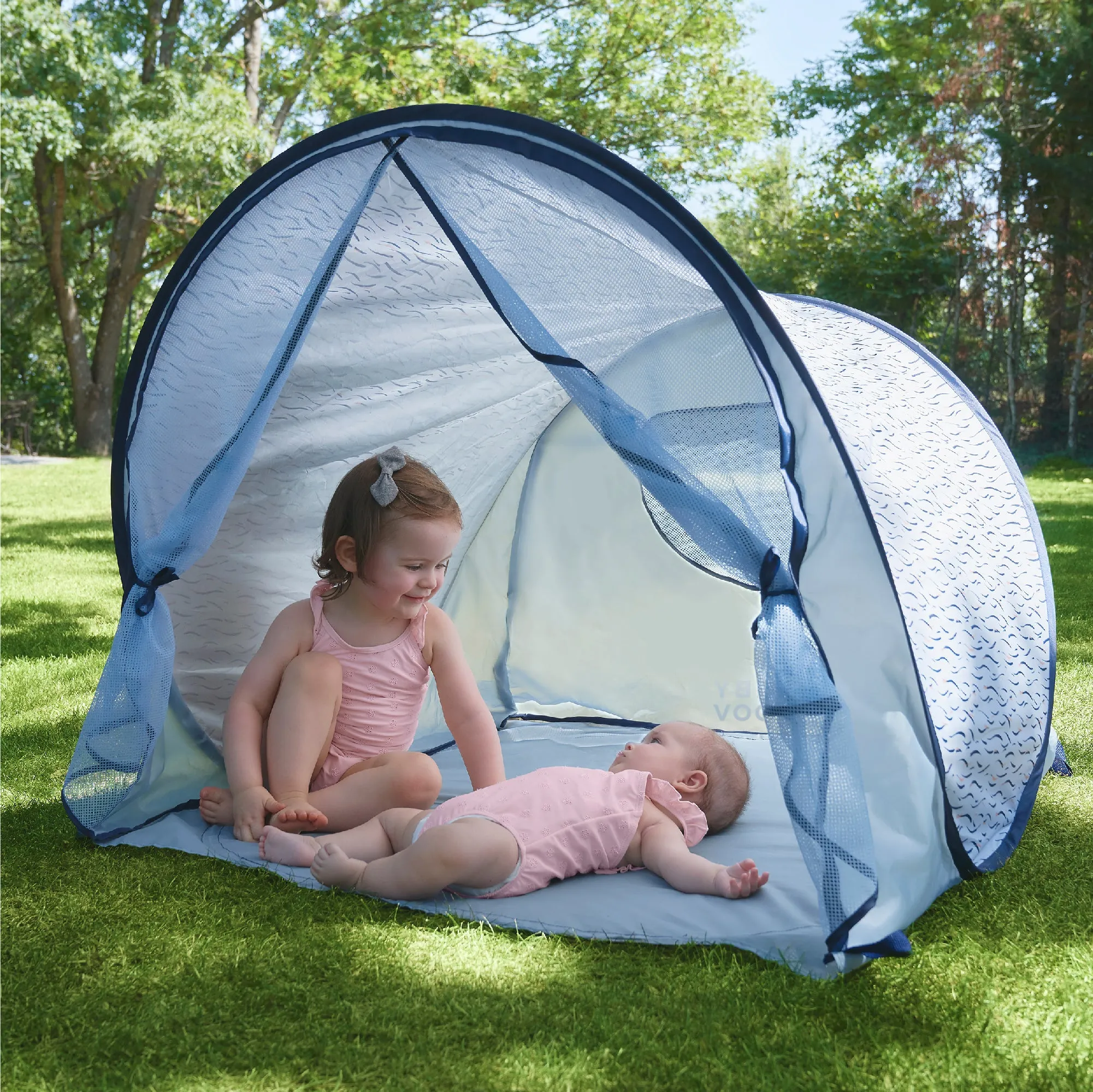 Babymoov Anti-UV Tent 50  UPF Protection Blue Waves