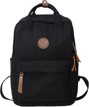 Backpack Men And Women Couples Shoulder Bag Fashion Simple Personality Large Capacity Backpack Rack (Black, One Size)
