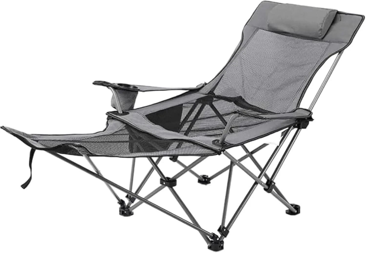 Backpacking Chair Breathable Mesh Fabric Folding Chair, Galvanized Steel Pipe e Beach Detachable Camping for Outside/Picnic Foldable