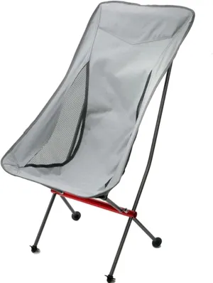 Backpacking Chair Folding with Carrying Bag, Ultra-Light Aluminum Alloy Bracket Camping Chair, Breathable High-Density Mesh Beach Foldable