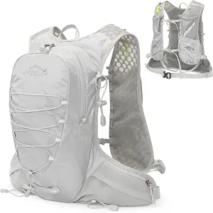 Backpack,YIWENG 12L Cycling Hydration Backpack Lightweight Riding Vest Pack Backpack for Outdoor Running Camping Hiking Mountaineering, Grey
