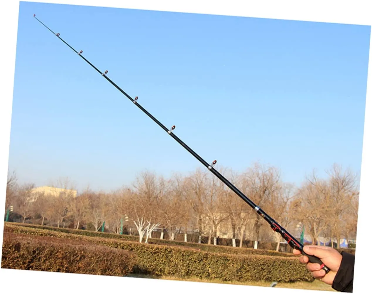 Balacoo Fishing Suplies Holder Portable Seat Hooks Telescopic Feeder Fishing Rod for Fish Foldable Fishing Rod