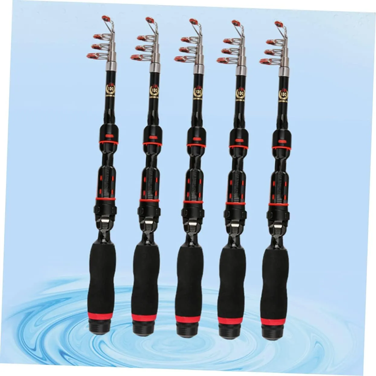 Balacoo Fishing Suplies Holder Portable Seat Hooks Telescopic Feeder Fishing Rod for Fish Foldable Fishing Rod