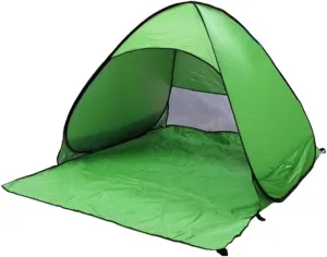 Balacoo Portable Automatic Pop Up Tent Sun Shelter for Beach Camping Instant Setup with UV Protection Green Color Lightweight Easy to Carry