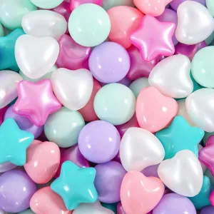 Ball Pit Balls 100 200 500 1000 Plastic Balls for Toddlers Phthalate Free BPA Free Crush Proof Balls in Reusable Play Toys for Kids with Storage Bag Indoor Outdoor