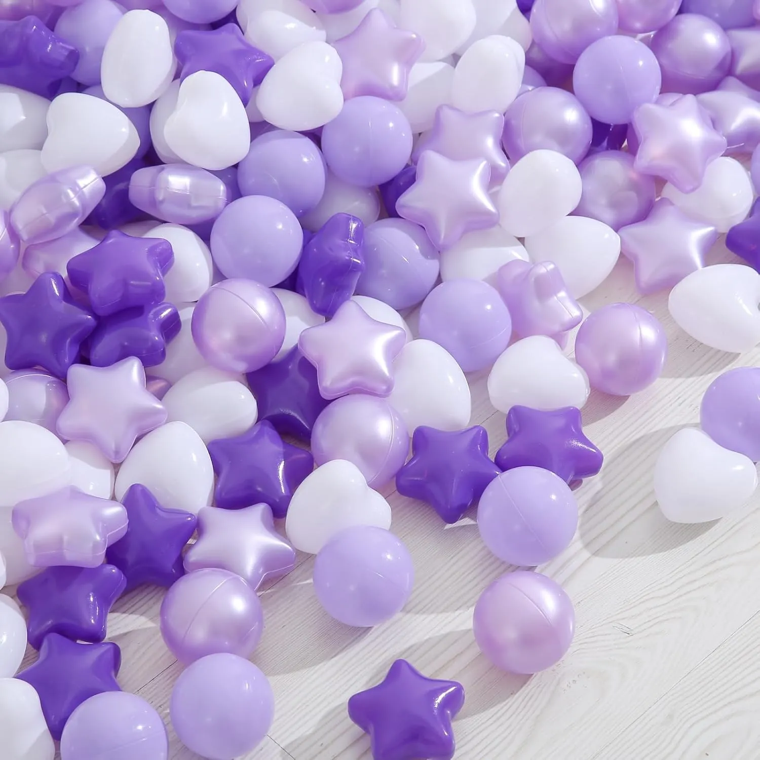 Ball Pit Balls 100 200 500 1000 Plastic Balls for Toddlers Phthalate Free BPA Free Crush Proof Balls in Reusable Play Toys for Kids with Storage Bag Indoor Outdoor