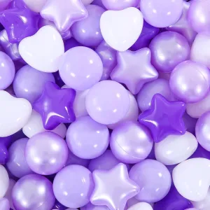 Ball Pit Balls 100 200 500 1000 Plastic Balls for Toddlers Phthalate Free BPA Free Crush Proof Balls in Reusable Play Toys for Kids with Storage Bag Indoor Outdoor