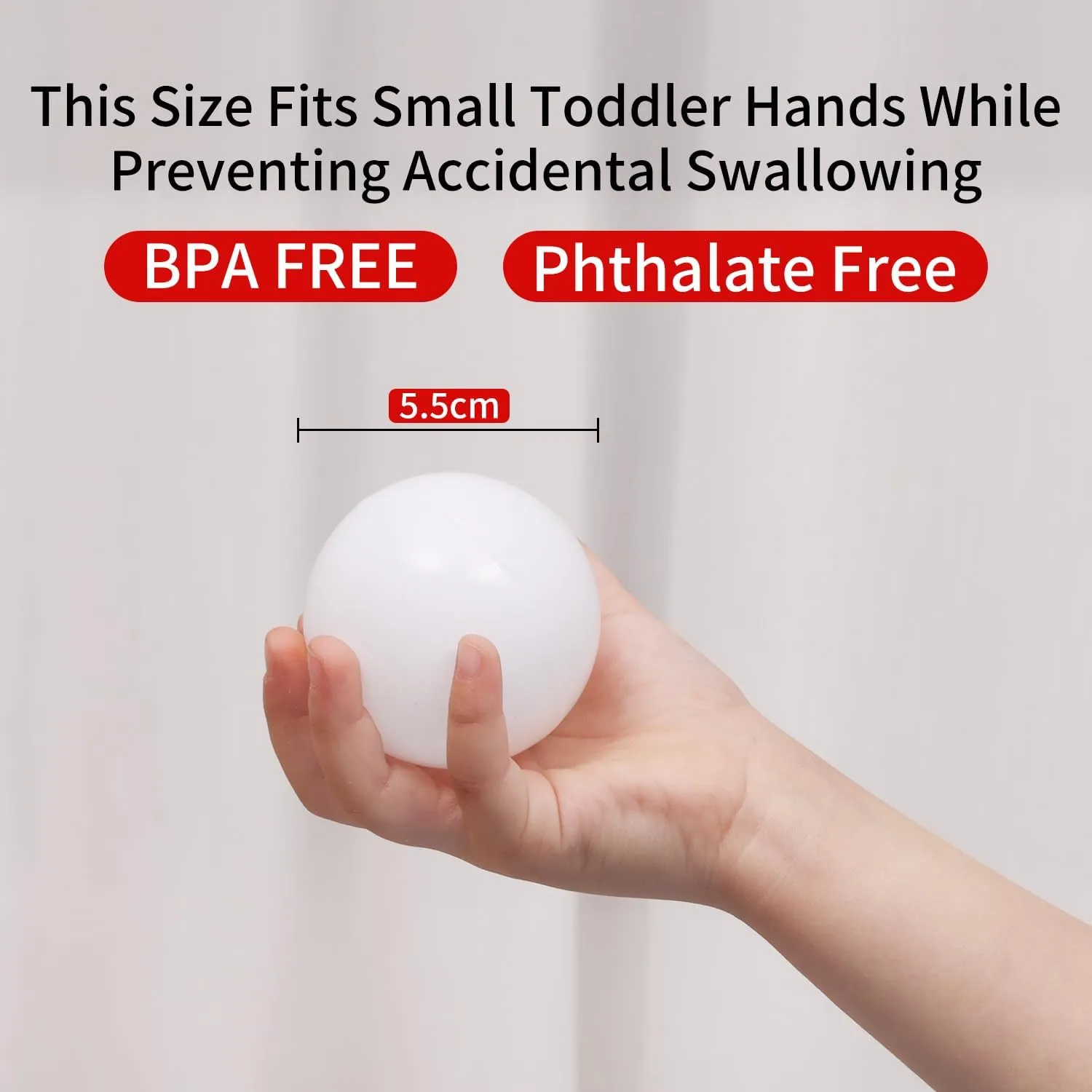 Ball Pit Balls for Toddlers Star and Round Set,BPA Phthalate Free,2.15" Play Balls Soft Plastic Balls for Baby Kids Birthday Pool Tent Party