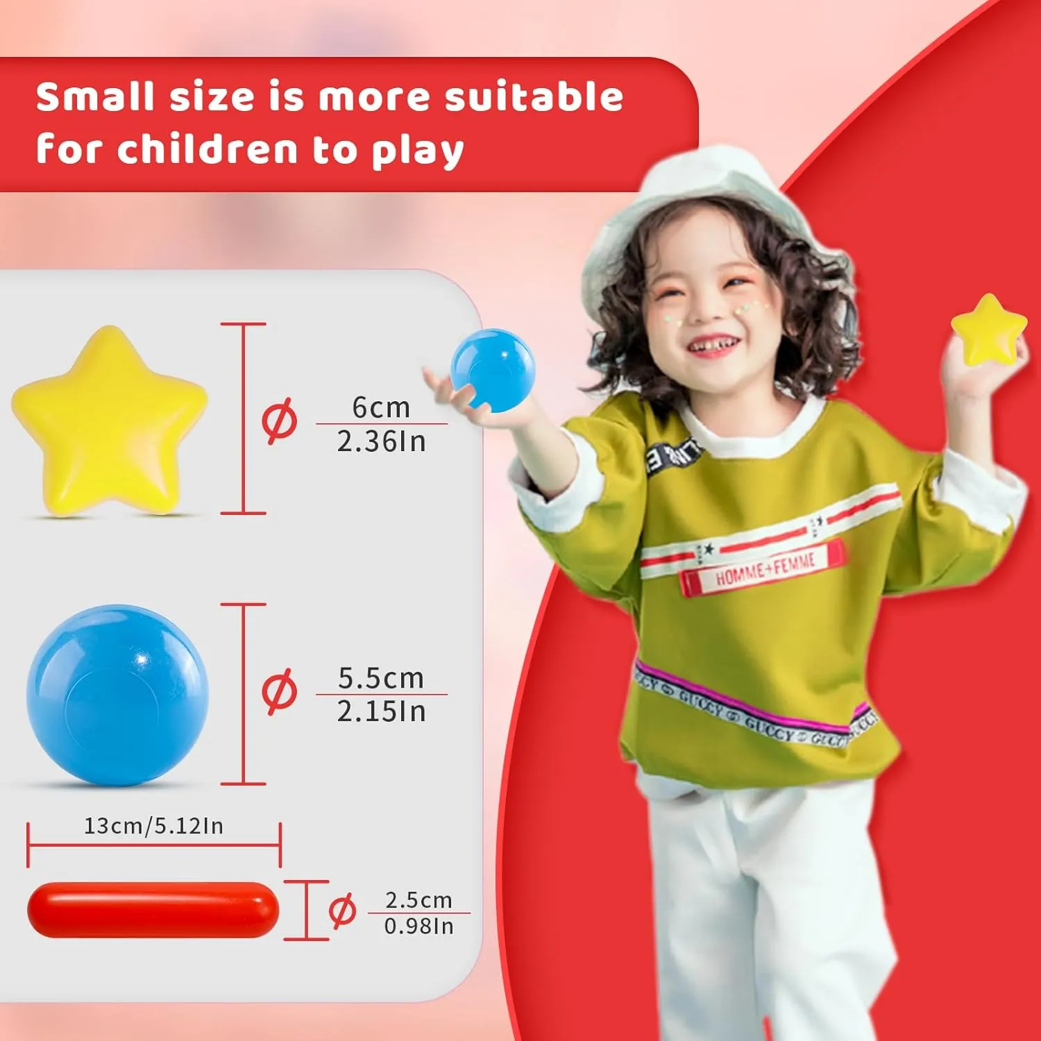 Ball Pit Pack of 100 - BPA Free, Crush Proof Plastic Balls for Tent, Playhouse, Children's Toy, Party - Macaron Ocean Colors 2.15 Inch