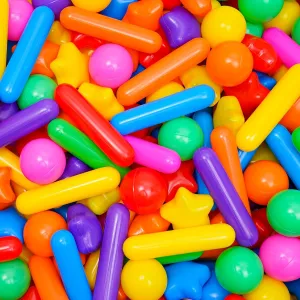 Ball Pit Pack of 100 - BPA Free, Crush Proof Plastic Balls for Tent, Playhouse, Children's Toy, Party - Macaron Ocean Colors 2.15 Inch