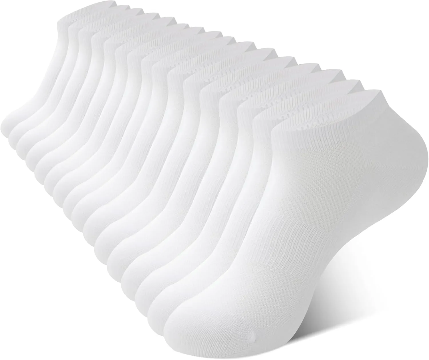 BAMBOO COOL Women's Ankle Socks Athletic Cushioned Moisture Wicking For Ladies, Running Socks Arch Support Breathable, 8 Pack