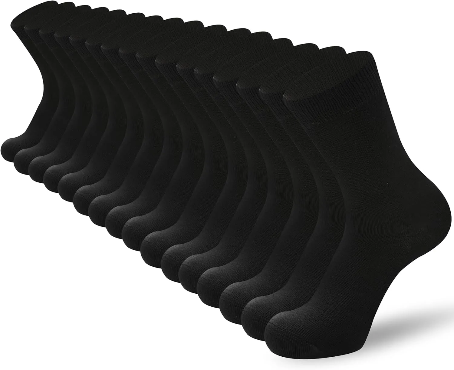 BAMBOO COOL Women's Dress Socks Bamboo Viscose Thin Breathable Crew Socks for Women, Casual Lightweight Comfort 8 Pack