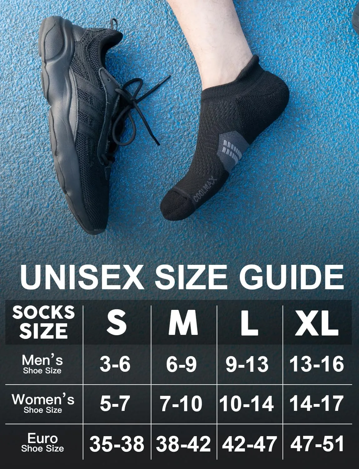 Bamboo Viscose Compression Running No Show Socks Men Coolmax Moisture Wicking Cushioned Anti-Blister Athletic Ankle