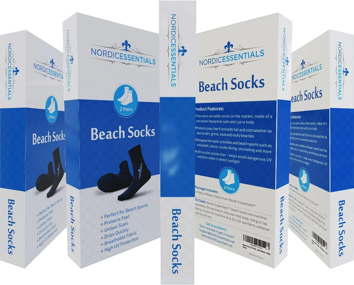 Beach Socks - Sand sports - Volleyball, Soccer, Snorkeling - Kids, Women, Men 1 Yr Warranty