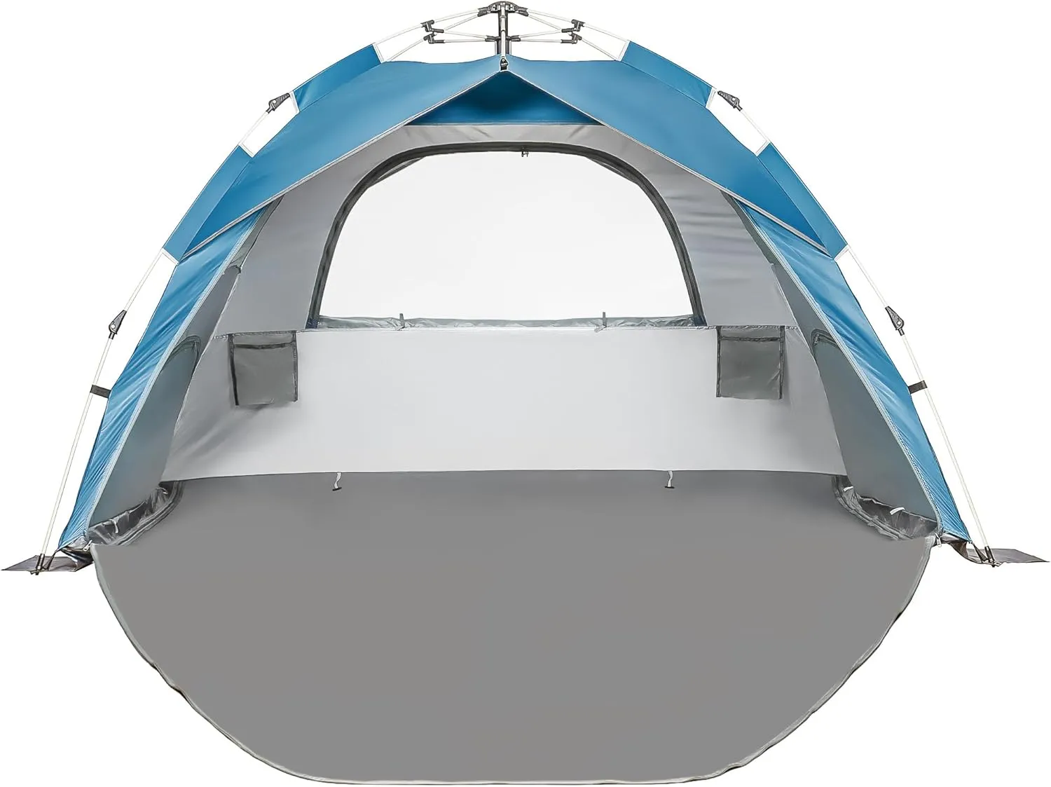 Beach Sun Shade Pop Up, Easy Pop Up Sun Shelter, Removable Floor Instant Beach Tent, UPF 50 , Size XL for Family 3 to 4 Person