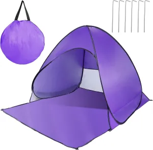 Beach Tent, UPF 50  UV Protection Beach Tent for 2-3 Person, Portable Automatic Instant Pop Up Tent, Sun Shelter Canopy Easy Setup Cabana, with Carrying Bag for Camping/Outdoor