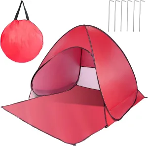 Beach Tent, UPF 50  UV Protection Beach Tent for 2-3 Person, Portable Automatic Instant Pop Up Tent, Sun Shelter Canopy Easy Setup Cabana, with Carrying Bag for Camping/Outdoor