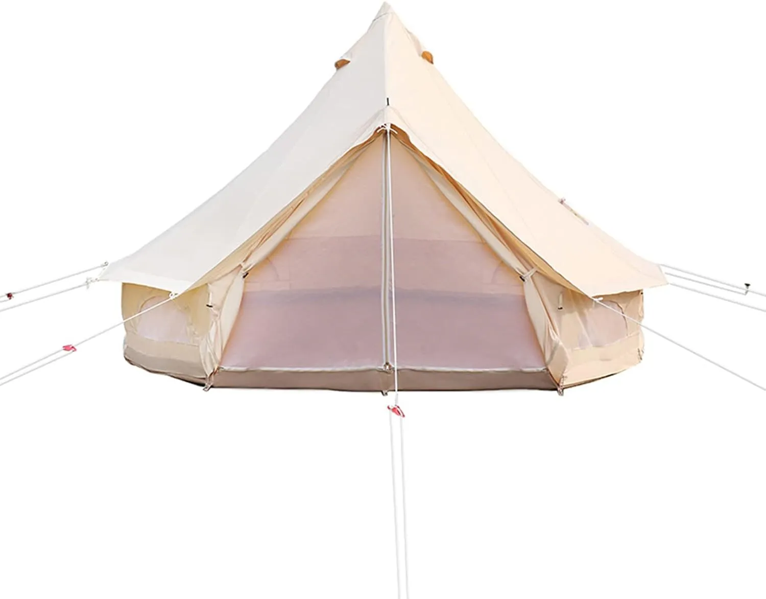 Bell Tent - Luxury All Season Tent for Camping & Glamping Made from Premium & Breathable 3/4m Yurt Tent for Family Camping