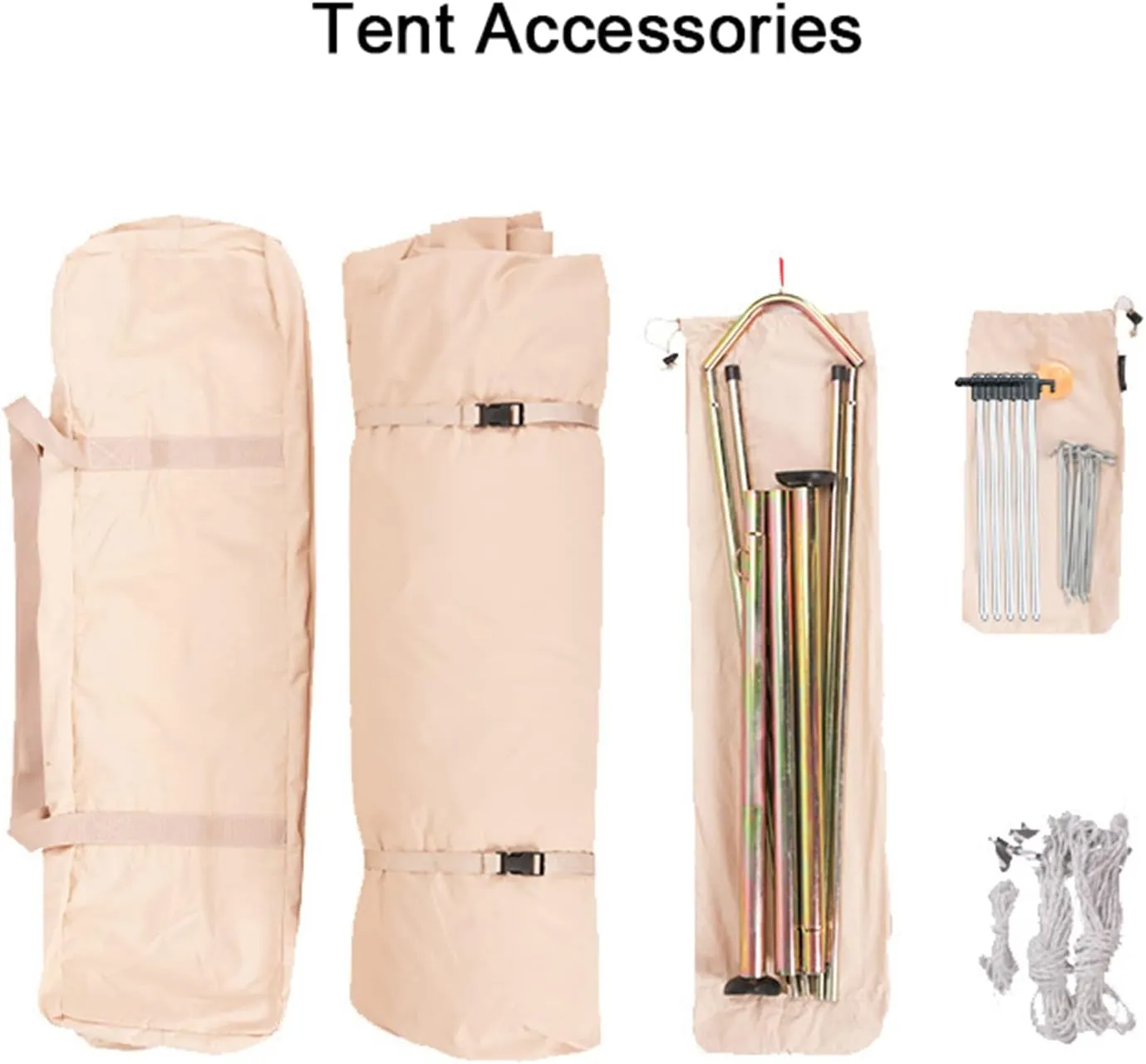 Bell Tent - Luxury All Season Tent for Camping & Glamping Made from Premium & Breathable 3/4m Yurt Tent for Family Camping