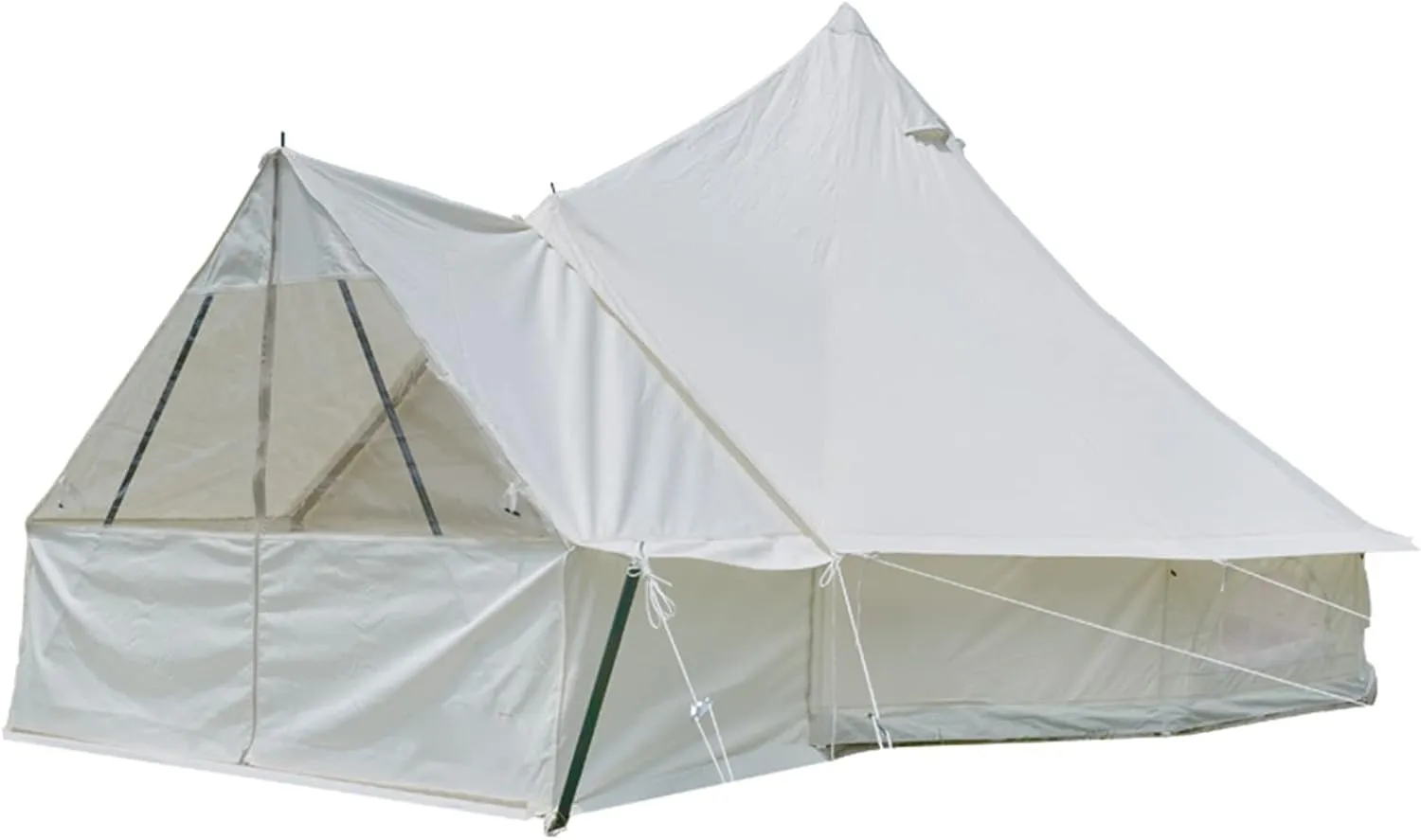Bell Tents W/Stove Jacks for 4 Season Family Camping, Waterproof Luxury Glamping Yurts Tent Luxury Tipi Tent for Fishing Camping Hunting