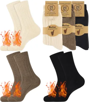 Belloxis Alpaca Socks - Women's Wool Socks for Warmth