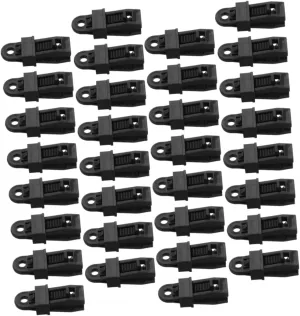 BESPORTBLE 50pcs Tent Clip Camping Tents Small Clips Tarp Heavy Duty Tent Fasteners for Camping Hiking Tent Fixers Tarp Grommet Fasteners Tarp Clips Heavy Duty Windproof Clip Plastic Black