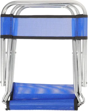 BESPORTBLE Foldable Camping Chair Portable Fishing Stool Lightweight Compact Design for Outdoor Use Heavy Duty Mesh Folding Chair for Adults for Camping and Fishing Activities Random Color