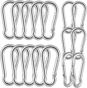 BESPORTBLE Key Hooks 30 Pack Carabiner Clips Heavy Duty Spring Hooks for Hanging Tarp Clips Versatile for Outdoor Use