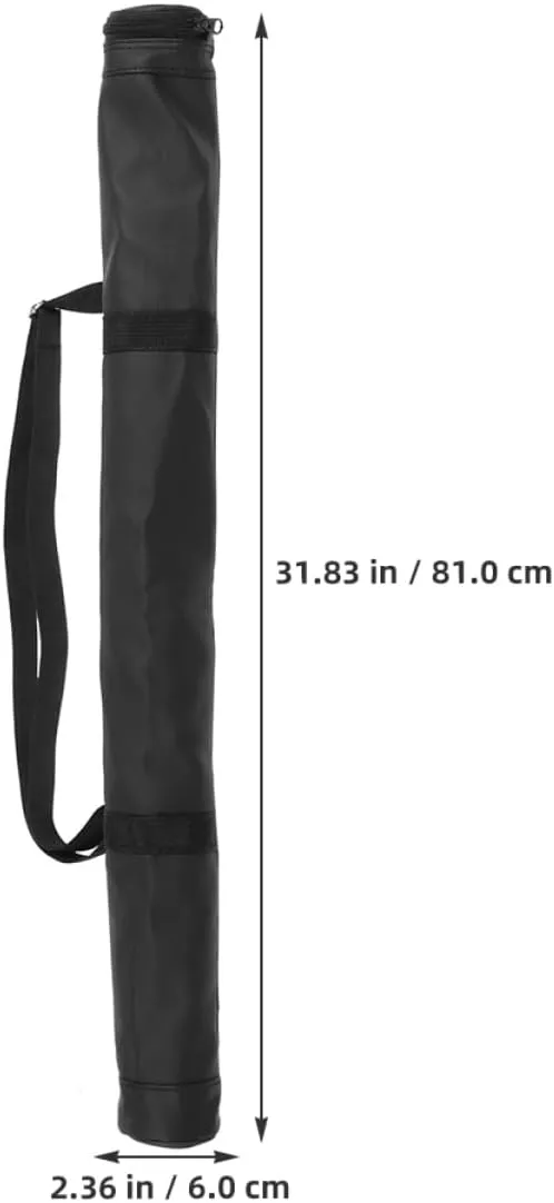 BESPORTBLE Stick Bag Backpack Lightweight Trekking Bag Camping Pouch Case Adult Foldable Trekking Pole Accessories Bat Carrying Bag Softball Cover Bags Traveling Portable Large Leather Black