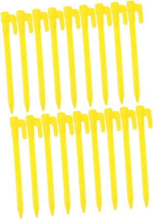 BESPORTBLE Versatile 40pc Plastic Ground Stakes Heavy Duty Tent Stakes for Camping Garden Rain Tarps Landscape Projects