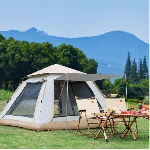 Best Waterproof Tent 4 People Sun Protection Pop Up Festival Tent Stable and Lightweight Pop Up Tents for Adults for Family Camping,Hiking Party