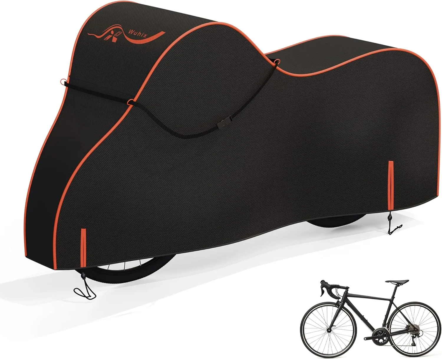 Bike Cover, 600D Heavy Duty Waterproof Bicycle Cover for Outdoor Storage – Fits 1/2/3 Bicycles – UV, Dust, Rain & Snow Protection – Compatible with Mountain, Road, Cruiser, Ebike & Electric Dirt Bike