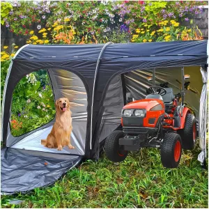 Bike Shed with Ventilation Mesh Bike Storage Tent with 210D Oxford Fabric PU4000 Waterproof Motorcycle Shed Bike Tent