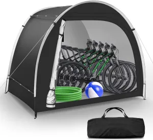 Bike Storage Tent Sheds - Outdoor Storage Waterproof, Upgraded 6.56x4.92x5.58ft Bicycle Shed Tent, Portable Bike Covers Shelter with Carry Bag for Motorcycle, Garden Tool, Bike Tent/Bike Shed - Medium