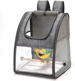 Bird Supplies Bird Parrot Travel Cage Foldable Portable Backpack Pet Parrot Cat and Dog Backpack Easy to Transport and Archive Outdoor Travel Supplies Bird Playground