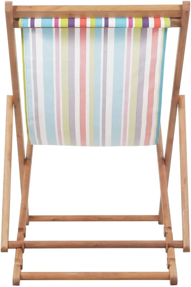 Black Dining Chairs Chairs Living Room Outdoor Chair Kitchen Table chairsFolding Beach Chair Fabric and Wooden Frame MulticolorSuitable for Gardens, courtyards