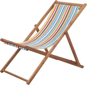 Black Dining Chairs Chairs Living Room Outdoor Chair Kitchen Table chairsFolding Beach Chair Fabric and Wooden Frame MulticolorSuitable for Gardens, courtyards