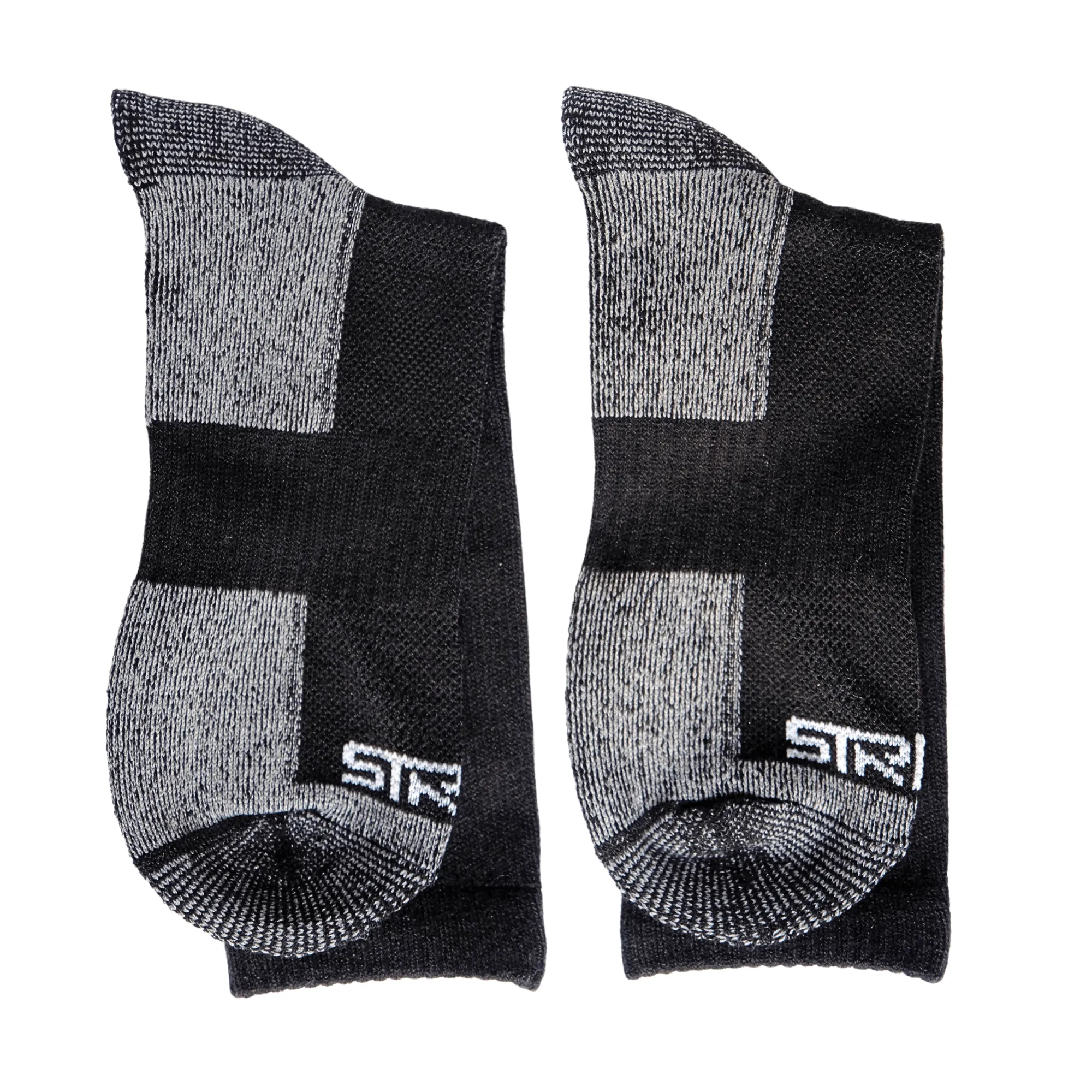 Black Merino Wool Thermal Socks Outdoor Hiking Socks for Men Women, Winter Warm Sports Socks Breathable Comfort for Work Walking Running