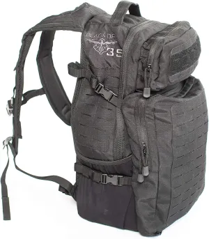 Black Ops USA 35L 3 Day Assault Pack black tactical backpack molle bag Great for Travel Outdoor Camping Hunting Hiking Backpack for men