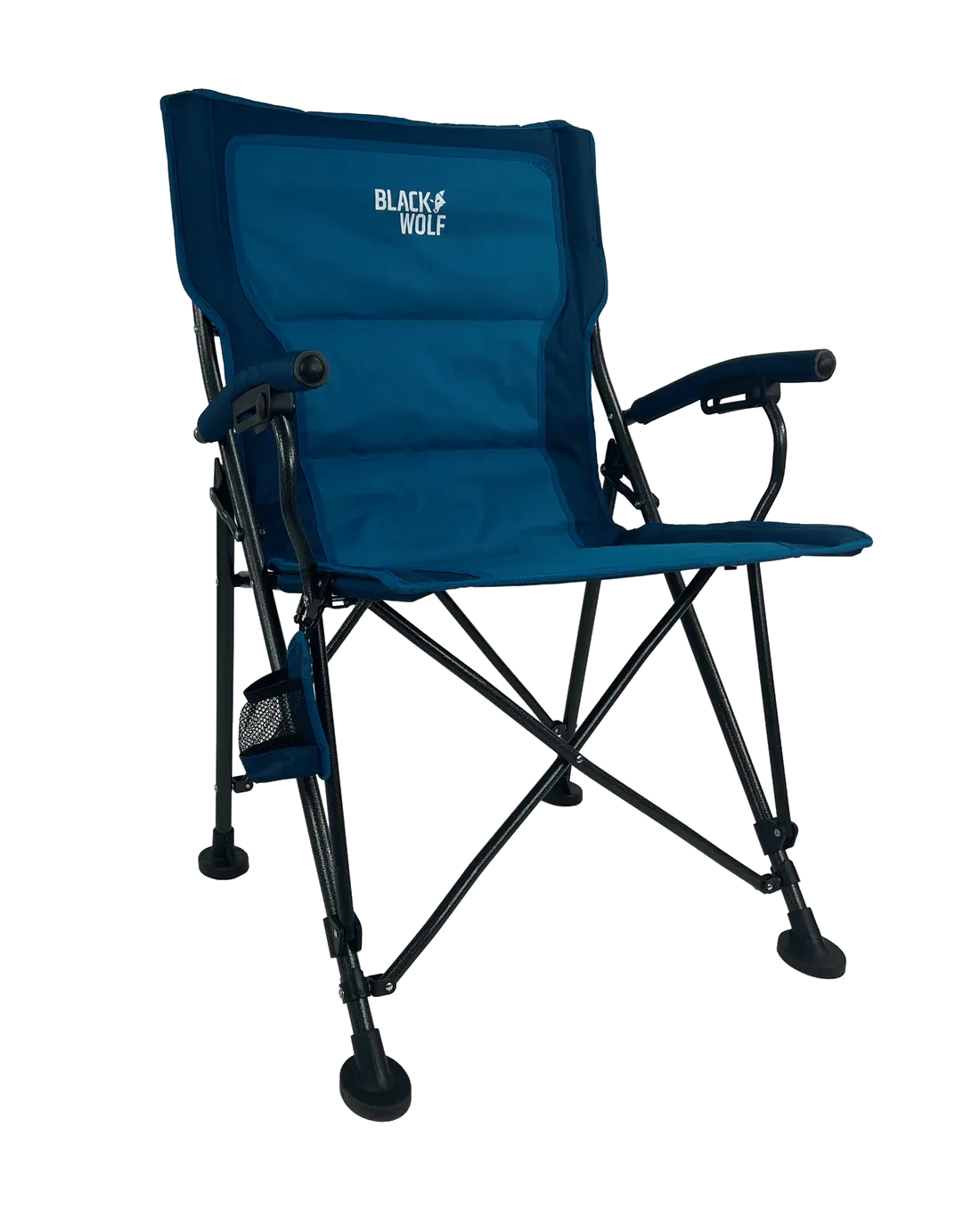 BlackWolf 4 Fold High Back Camping Chair - Gibraltar Sea Blue