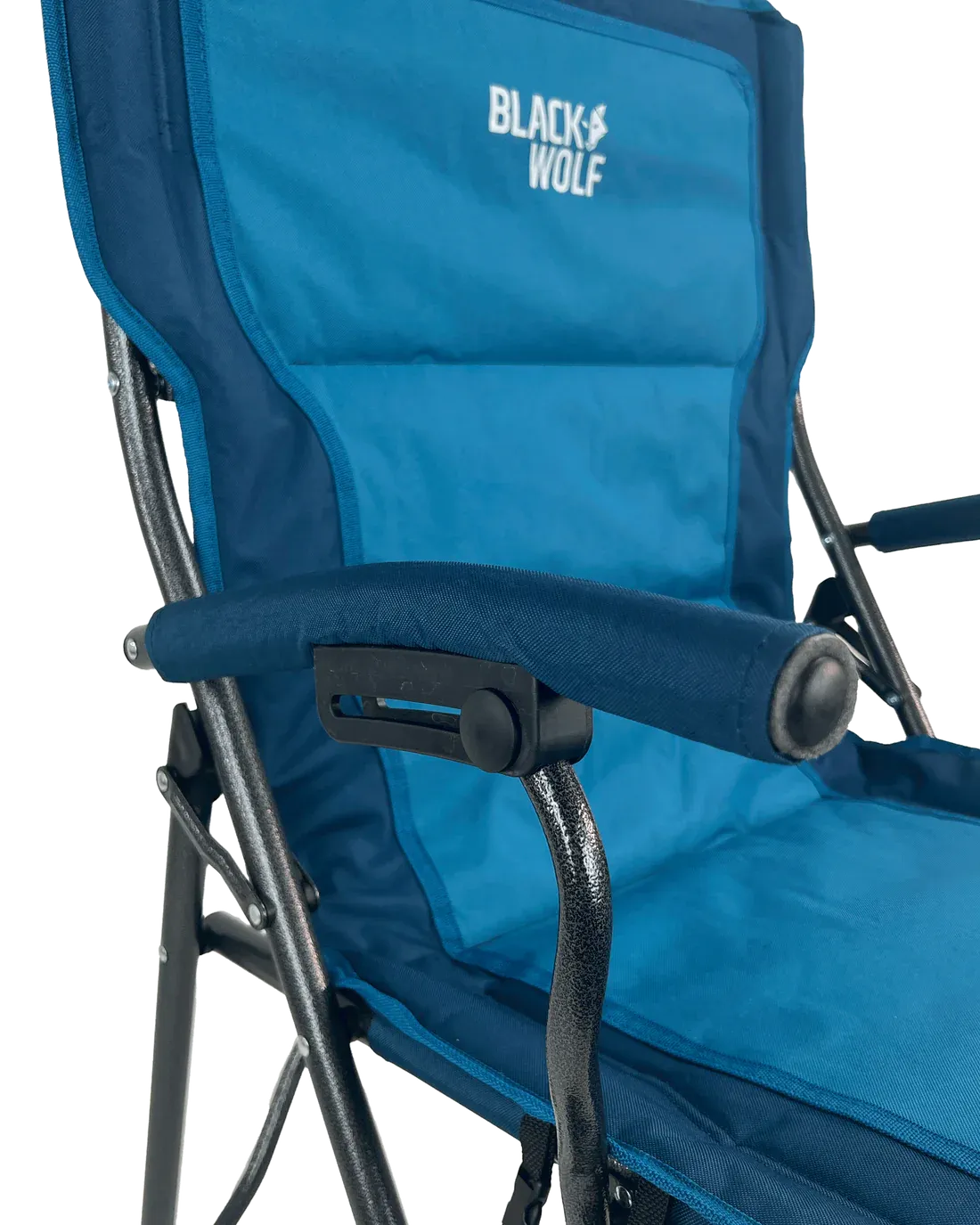 BlackWolf 4 Fold High Back Camping Chair - Gibraltar Sea Blue