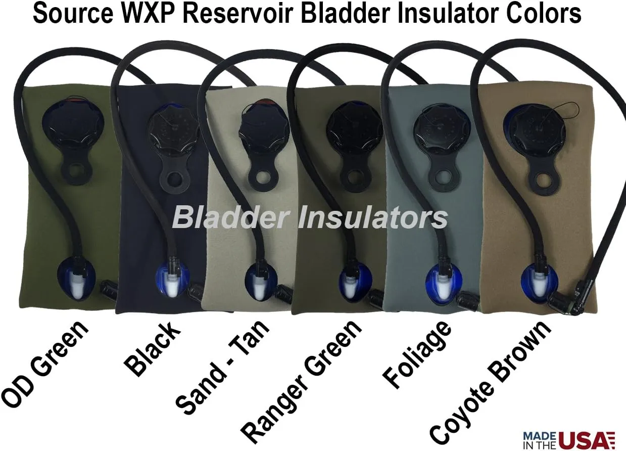 Bladder Insulators are Compatible with Source WXP Hydration Pack Water Bladder Reservoirs