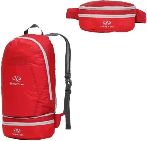 BOSON Ultra-Light Portable Outdoor Backpack, Waist Bag Fanny Pack, Easy Foldable Daypack for Hiking Cycling Travel