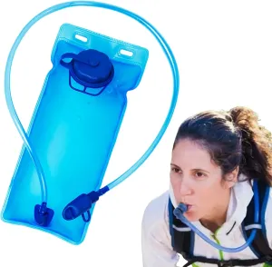 BPA-Free Camping Water Bladder with Straw，Water Bladder for Hiking Backpack，Cycling Bladder for Hydration Pack，Foldable