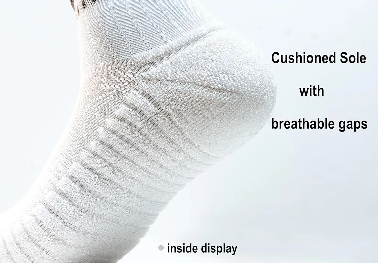 Breathable Cotton Ankle Running Socks, Lightweight Cushioned Low Cut Athletic Socks