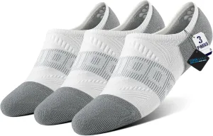 BRISIRA Bamboo Viscose Coolmax Running Golf No Show Socks Women Compression Moisture Wicking Performance Low Cut Tab Athletic
