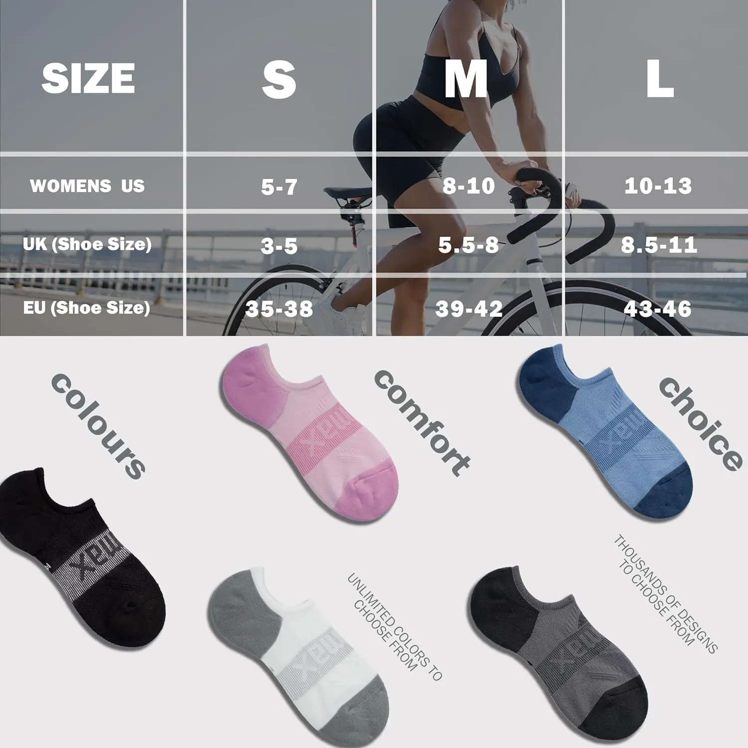 BRISIRA Bamboo Viscose Coolmax Running Golf No Show Socks Women Compression Moisture Wicking Performance Low Cut Tab Athletic