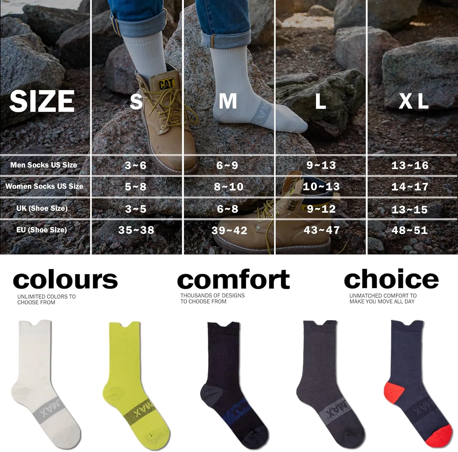 BRISIRA Coolmax Bamboo Viscose Compression Anti Blister Hiking Socks Crew Mid Calf Moisture Wicking Anti Odor Tennis Cushion