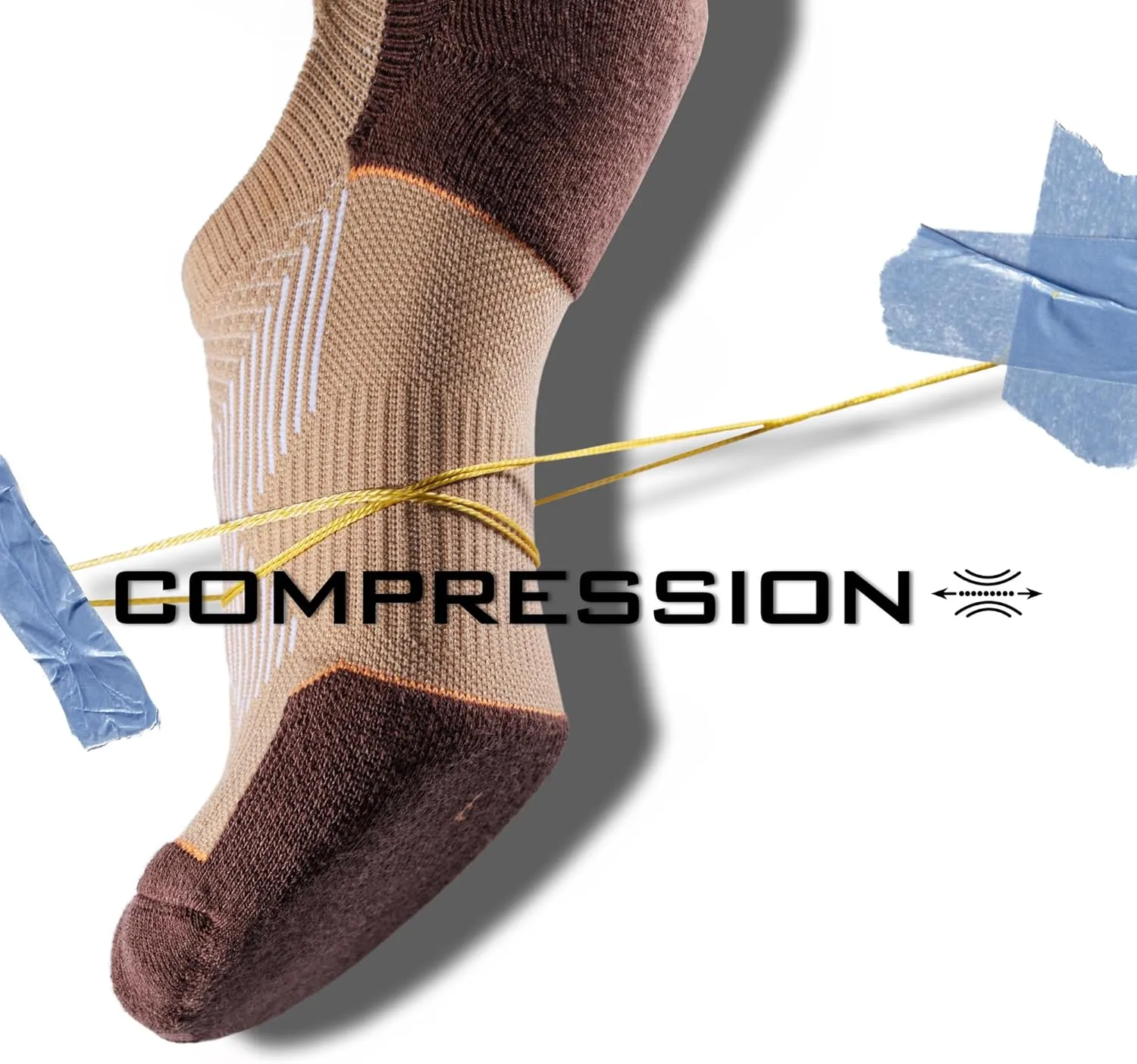 BRISIRA Coolmax Bamboo Viscose Compression No Show Socks Moisture Wicking Cushion Short Low Cut Ankle Athletic Sock for Golf